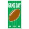 Party Central Club Pack of 12 Green and Brown Football  'Game Day' Door Covers 5'